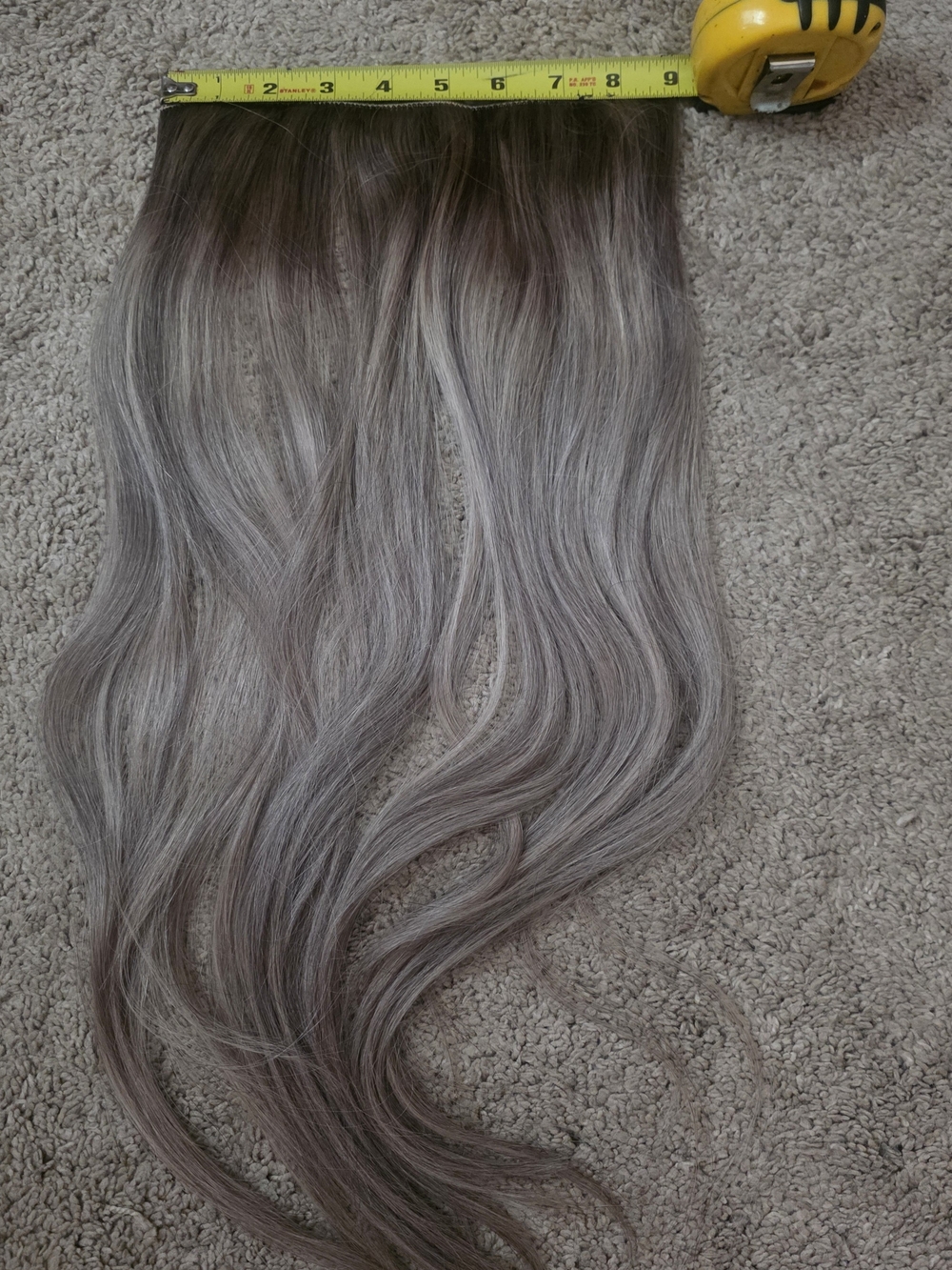 BELLAMI Left-Over 22" Charcoal Latte Hair Extension Weft